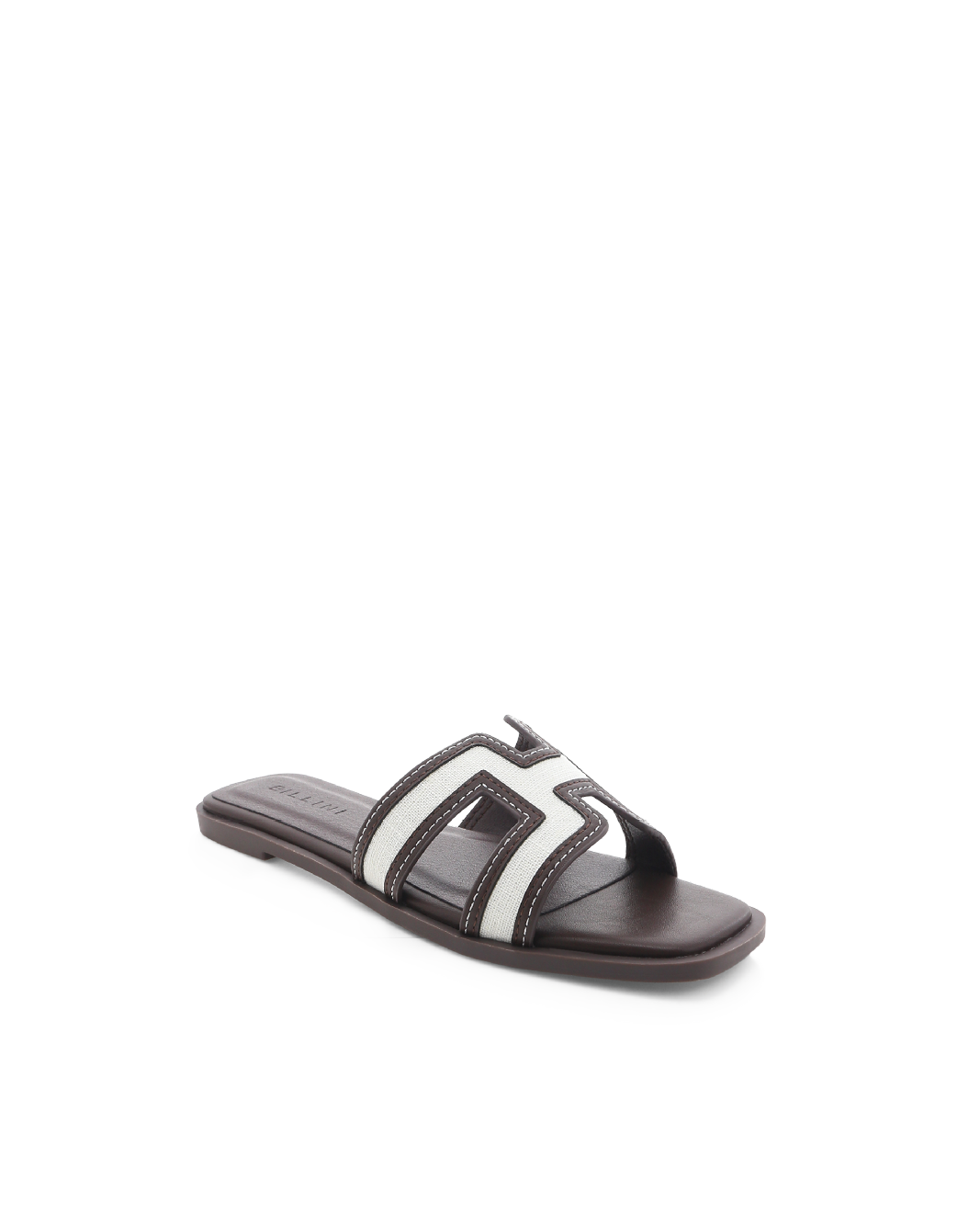 GORDY - NATURAL LINEN-CHOCOLATE-Sandals | Billini