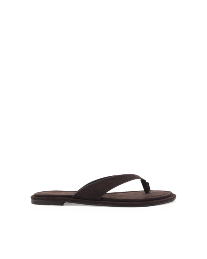 ZENOBIA - DARK CACAO SUEDE-Sandals | Billini
