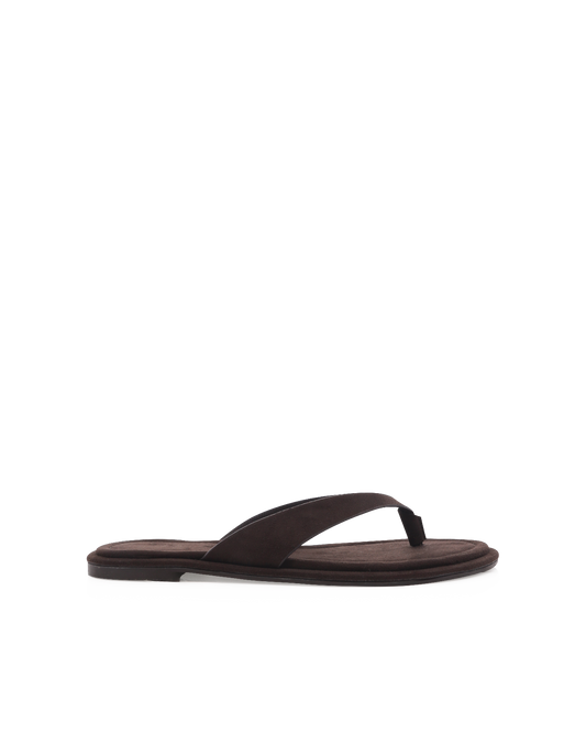 ZENOBIA - DARK CACAO SUEDE-Sandals | Billini