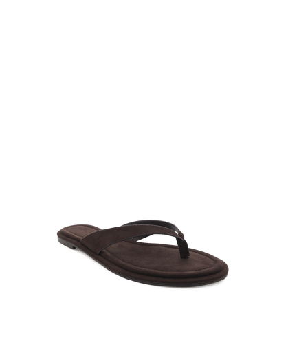 ZENOBIA - DARK CACAO SUEDE-Sandals | Billini