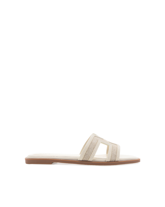 GORDY - CREAM LINEN-CREAM-Sandals | Billini