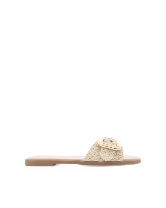 VASILI - NATURAL RAFFIA-Sandals | Billini