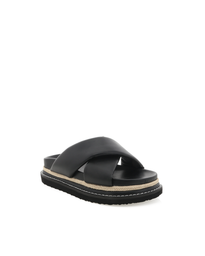 ARABEL WIDE FIT - BLACK-Sandals | Billini