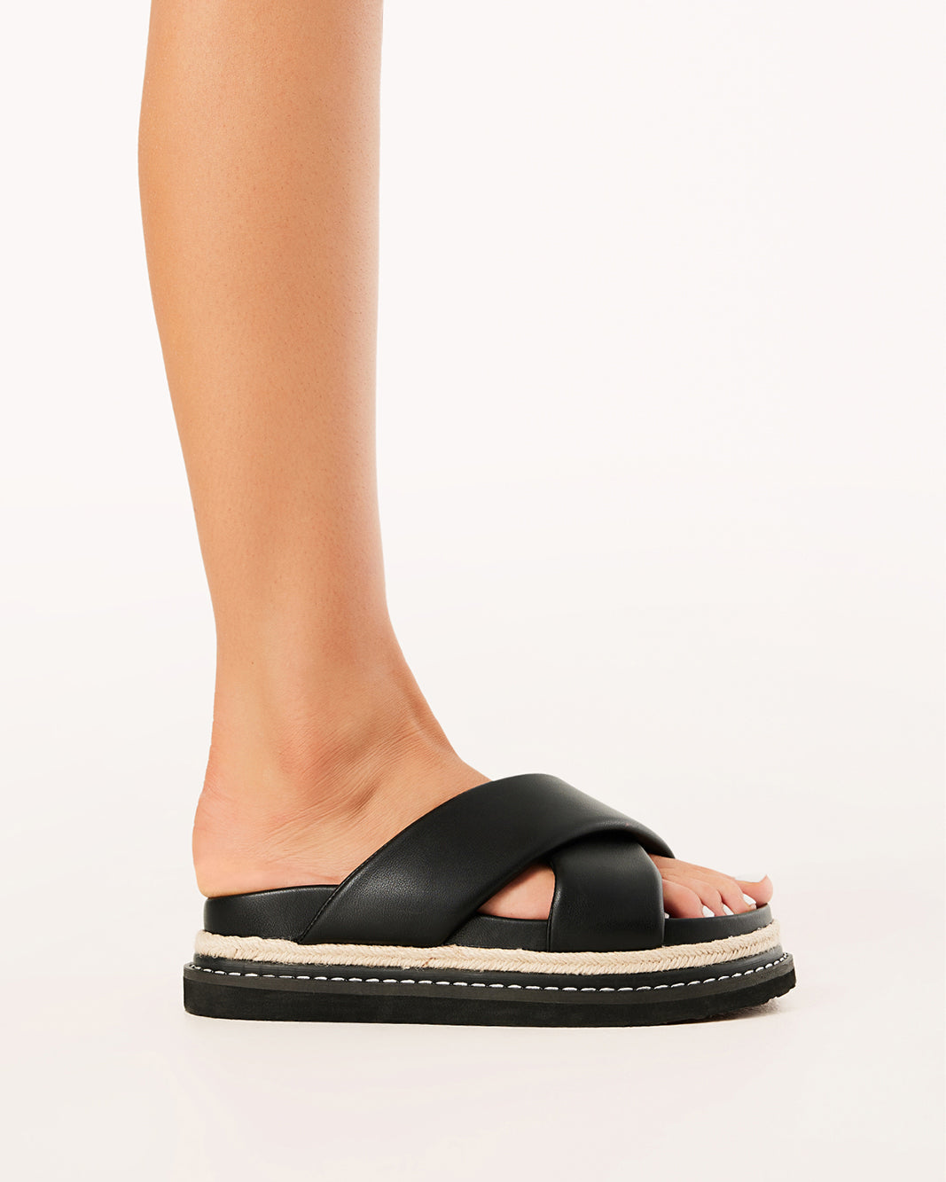 ARABEL WIDE FIT - BLACK-Sandals | Billini