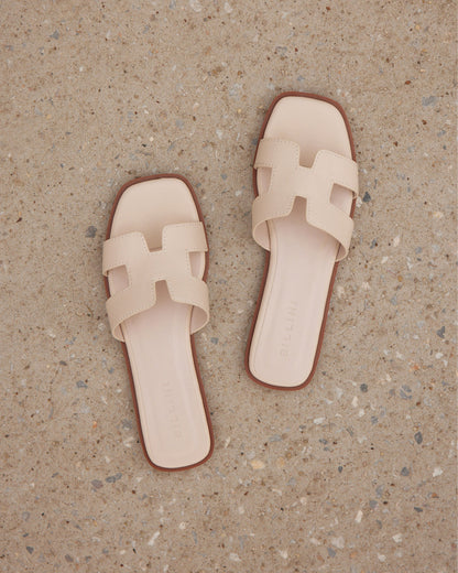 GORDY WIDE FIT - LIGHT BEIGE-Sandals | Billini