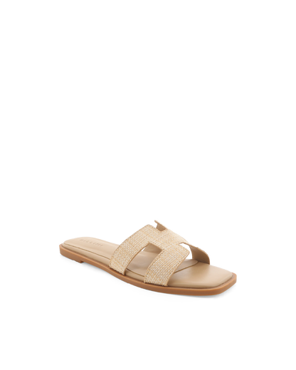 GORDY - NATURAL RAFFIA-Sandals | Billini