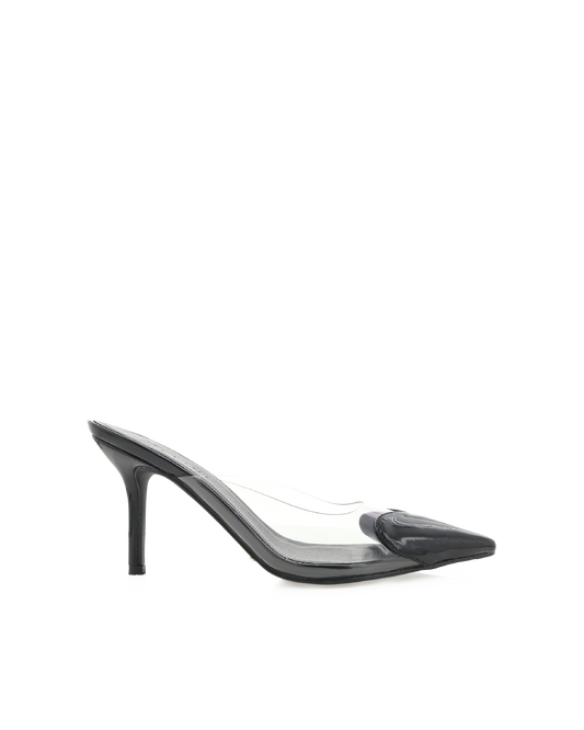 KARESS - BLACK PATENT-CLEARA | Billini