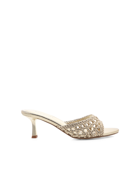 GWYNDA - GOLD METALLIC-Heels | Billini