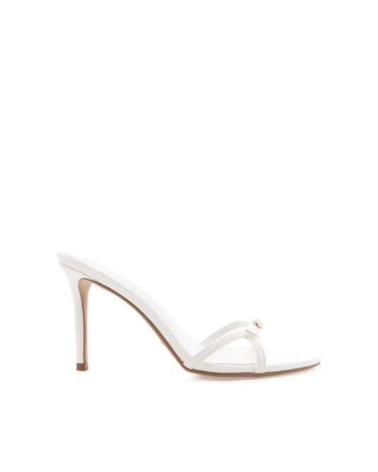 UMAY - WHITE PATENT-Heels | Billini