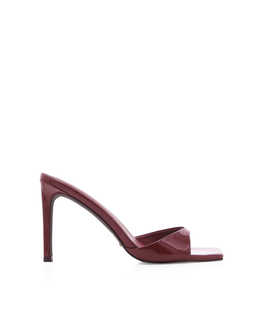 ESMERALDA - DARK CHERRY PATENT-Heels | Billini