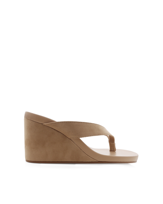 RAVYN - BISCUIT SUEDE-Wedges | Billini