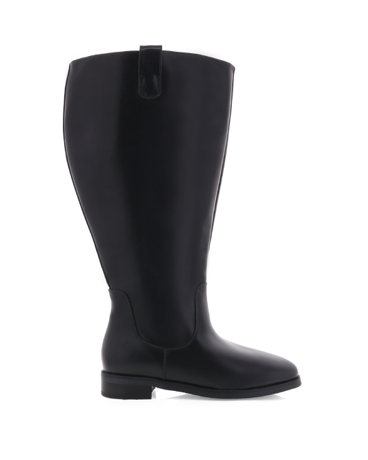 SYBIL EXTENDED CURVE - BLACK-Boots | Billini