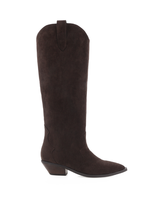 HELIX - DARK CACAO SUEDE-Boots | Billini