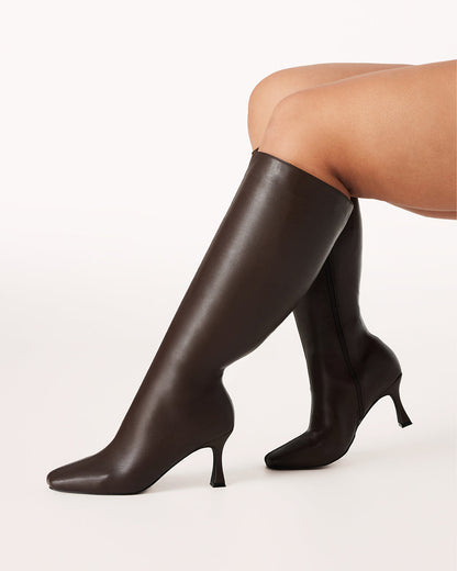 CORBIN CURVE - CHOCOLATE-Boots | Billini