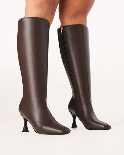 CORBIN CURVE - CHOCOLATE-Boots | Billini