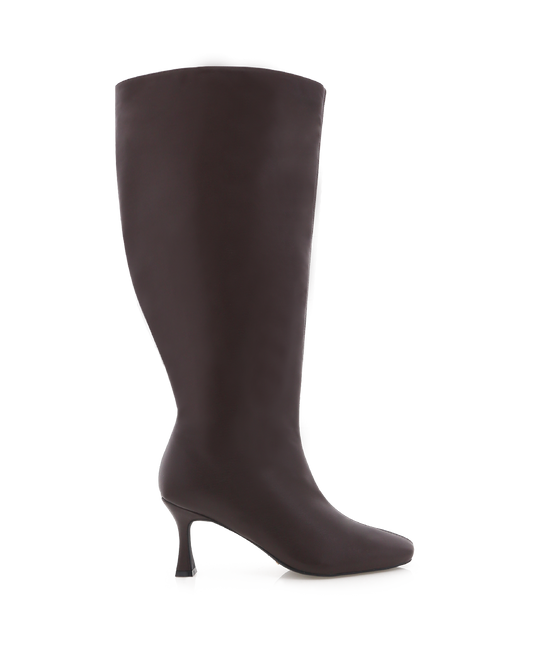 CORBIN EXTENDED CURVE - CHOCOLATE-Boots | Billini