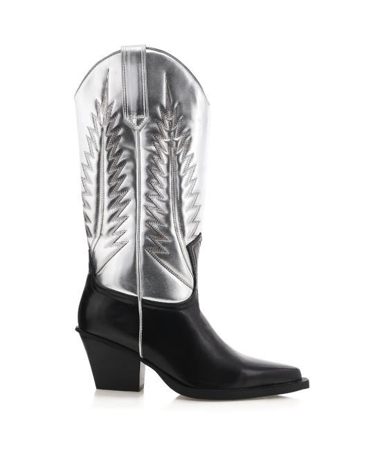 MARMALADE - BLACK-SILVER METALLIC-Boots | Billini