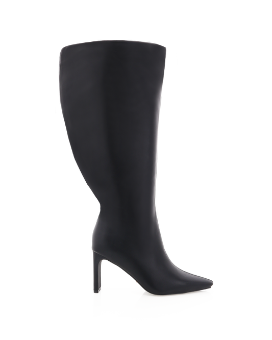 YOSHIKO EXTENDED CURVE - BLACK-Boots | Billini