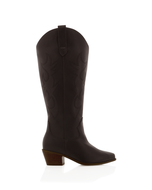 URSON EXTENDED CURVE - CHOCOLATE-Boots | Billini