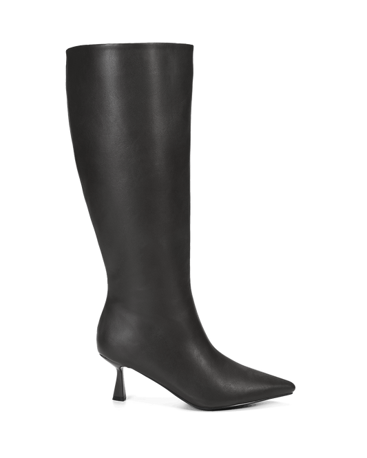 PORTIE EXTENDED CURVE - BLACK-Boots | Billini