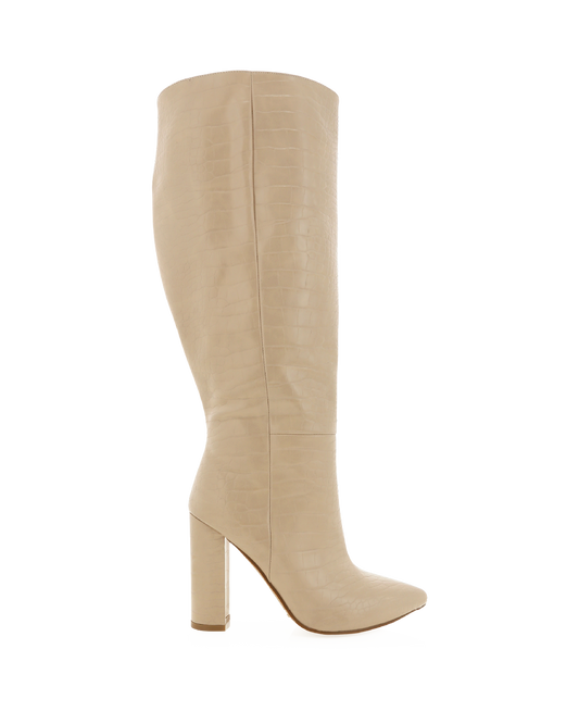 MILLA CURVE - SAHARA CROC - HIGH KNEE-HIGH BOOTA | Billini