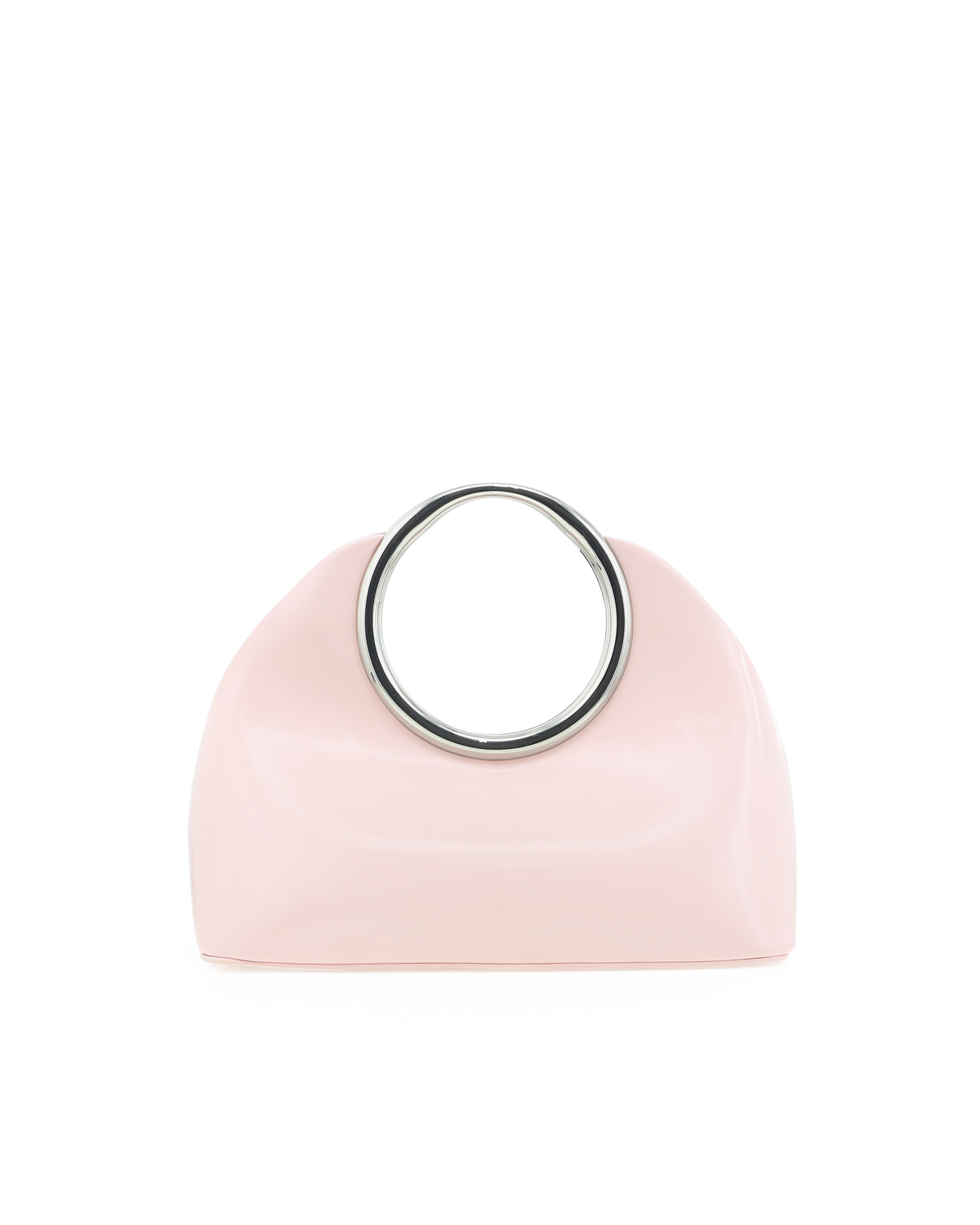 MONROE HANDLE BAG - PALE PINK SHINE-Handbags | Billini