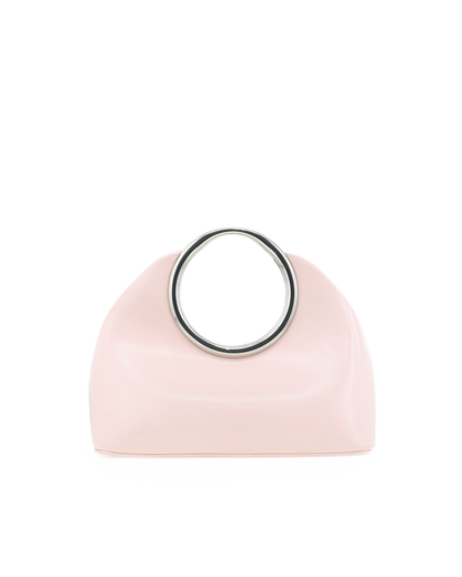 MONROE HANDLE BAG - PALE PINK SHINE-Handbags | Billini