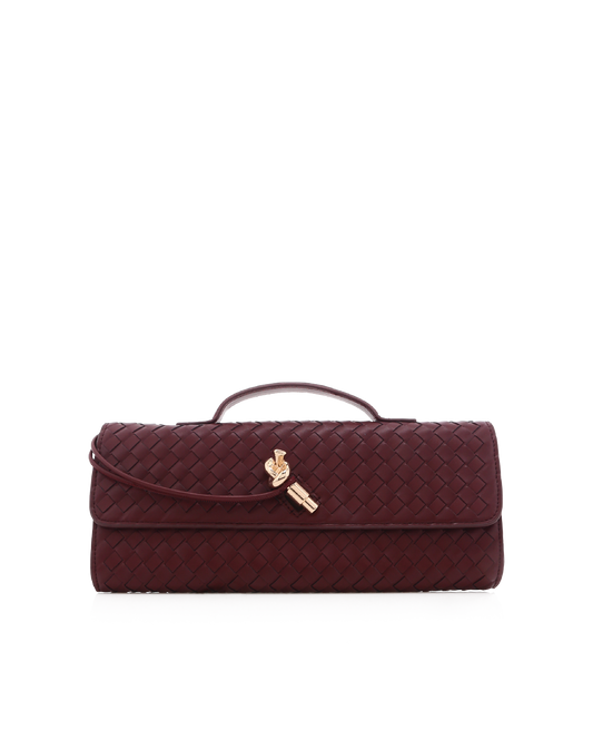 ALICE CLUTCH BAG - WINE-Handbags | Billini