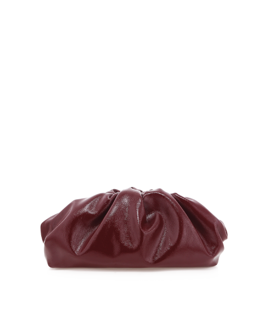 KYLA CLUTCH BAG - CHERRY CRINKLE PATENT-Handbags | Billini