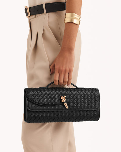 ALICE CLUTCH BAG - BLACK-Handbags | Billini