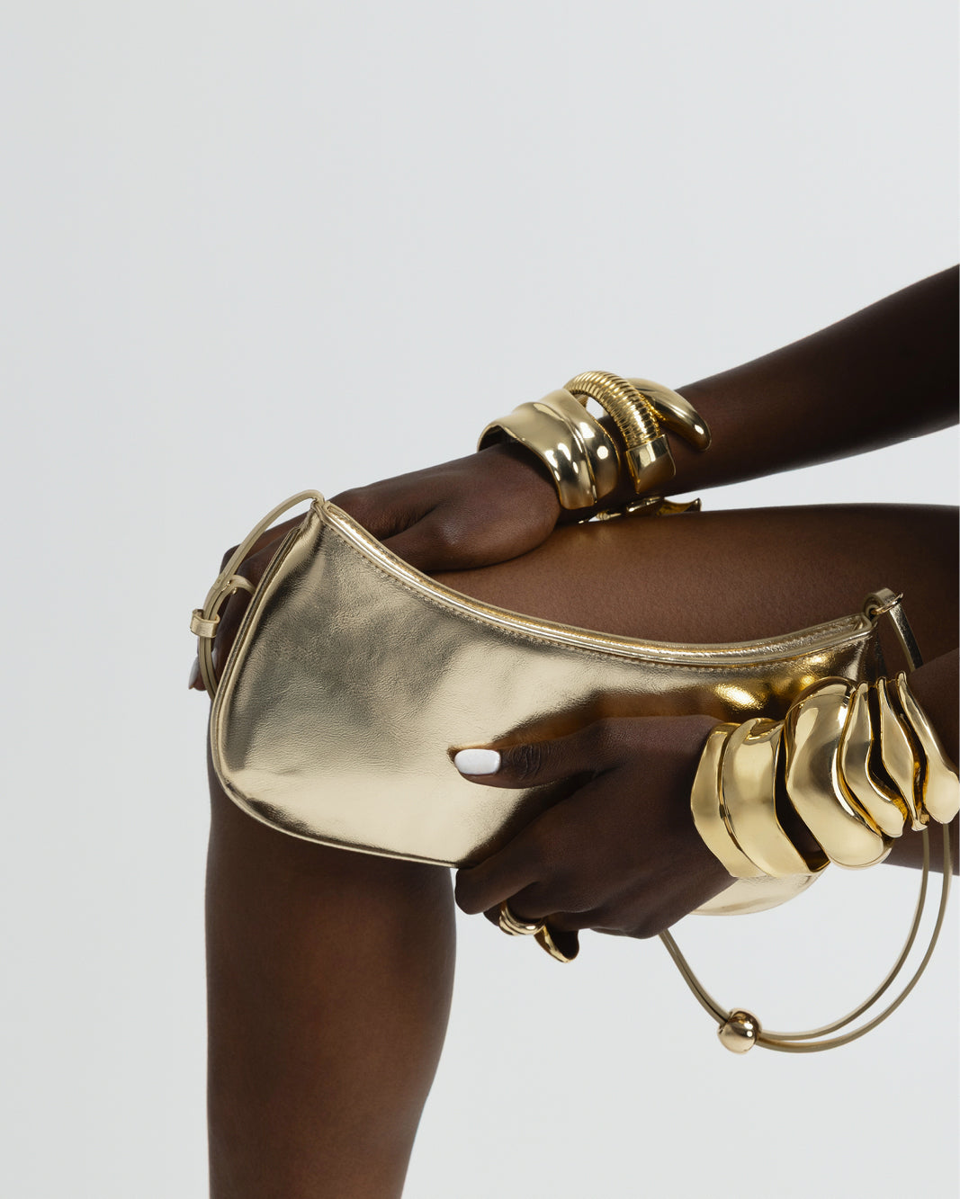 ROSABELLE SHOULDER BAG - GOLD METALLIC-Handbags | Billini