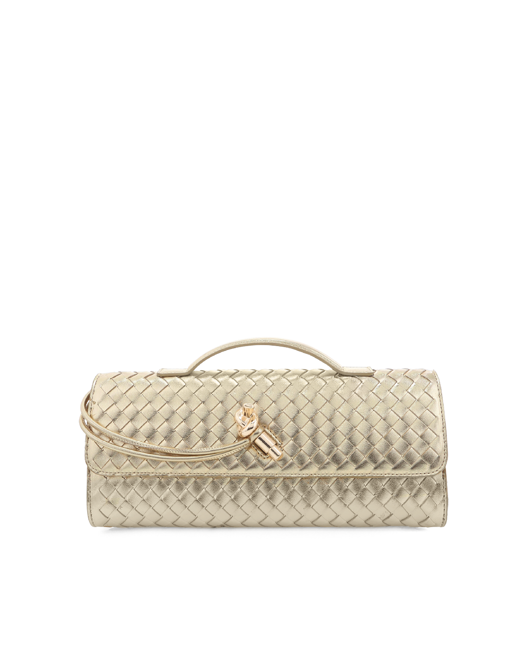 ALICE CLUTCH BAG - GOLD METALLIC-Handbags | Billini