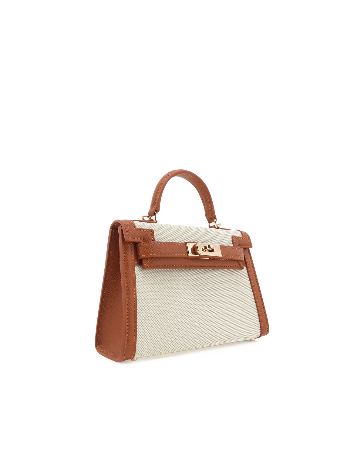 HARIETTE HANDLE BAG - NATURAL LINEN-TANA | Billini