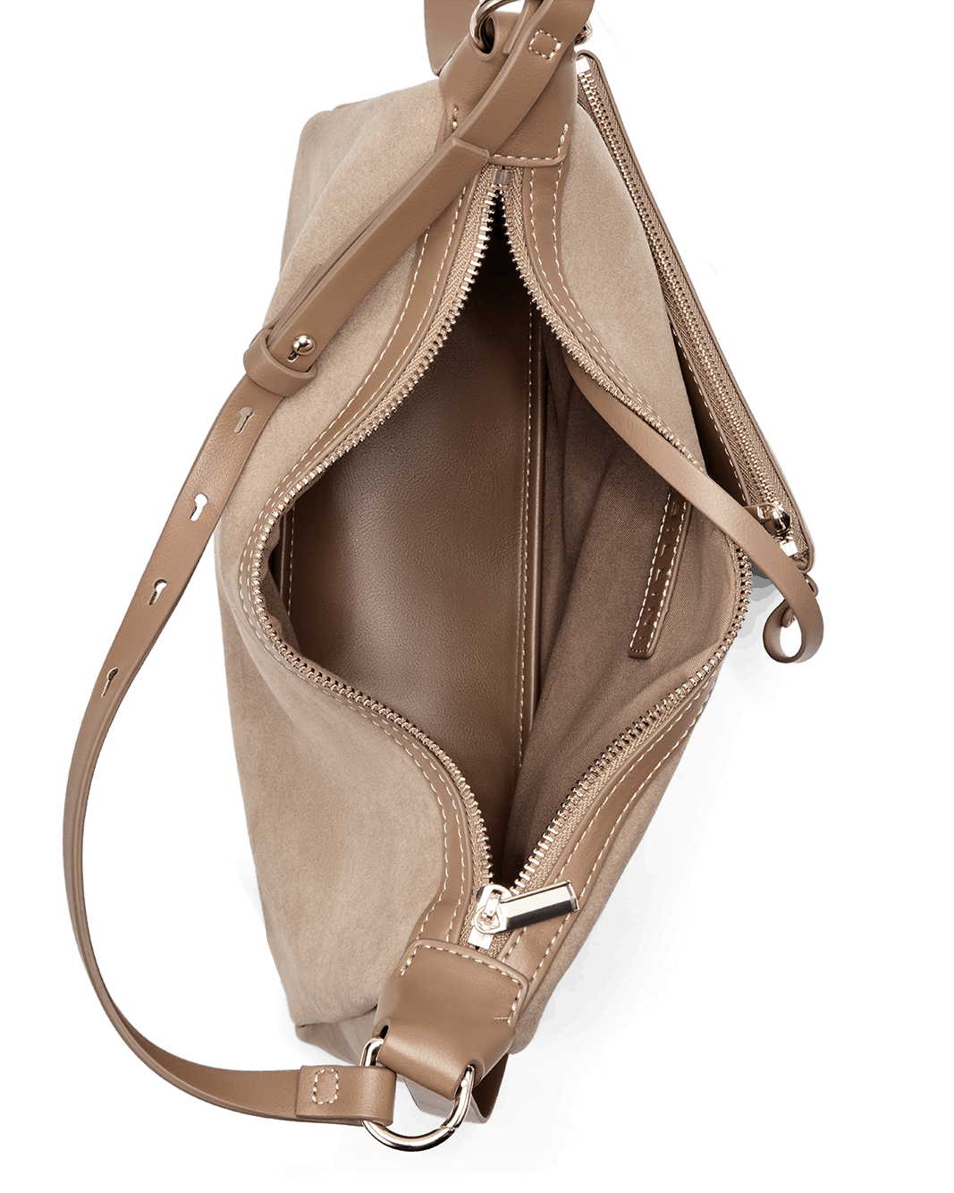 ANINE SHOULDER BAG - CAMEL SUEDE-CAMEL-Handbags | Billini