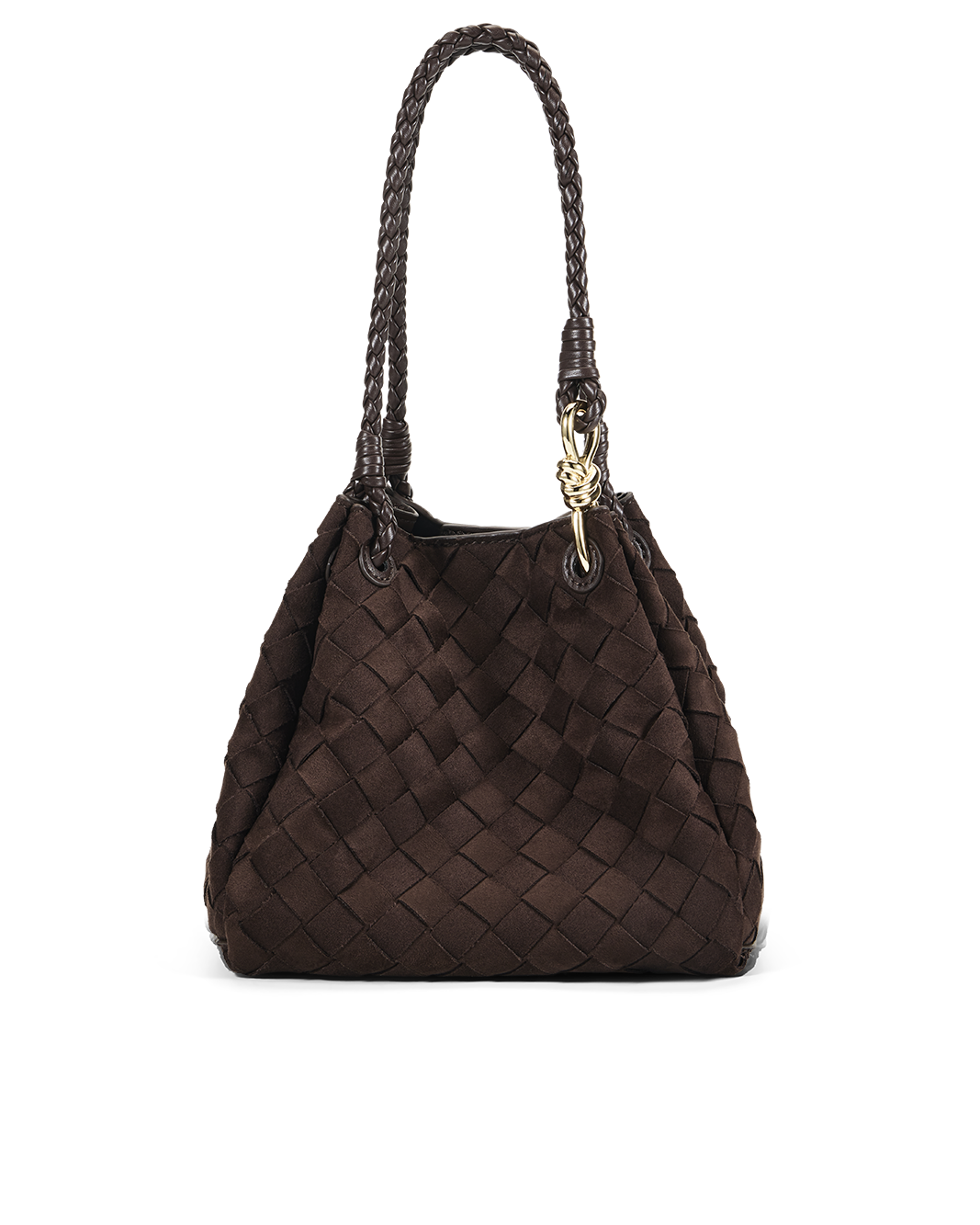 MINI LENI BAG - DARK CACAO SUEDE-Handbags | Billini
