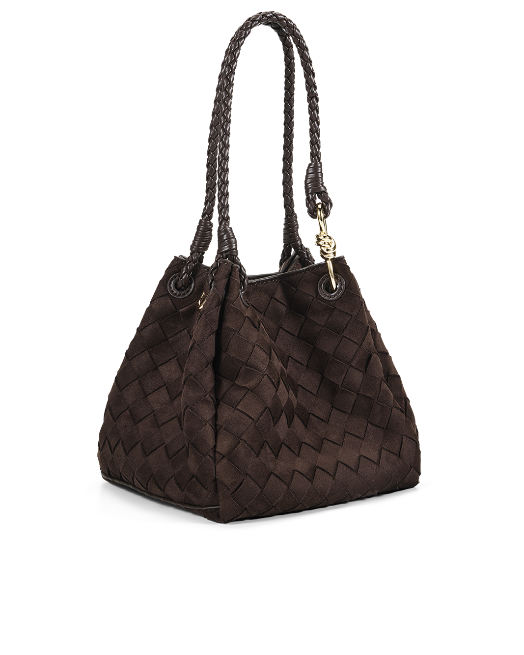 MINI LENI BAG - DARK CACAO SUEDE-Handbags | Billini