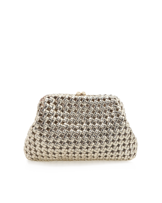 MADELINE CLUTCH BAG - GOLD METALLIC-Handbags | Billini