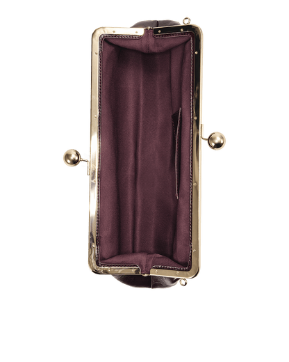ABIGAIL CLUTCH BAG - BORDEAUX SHINE-Handbags | Billini