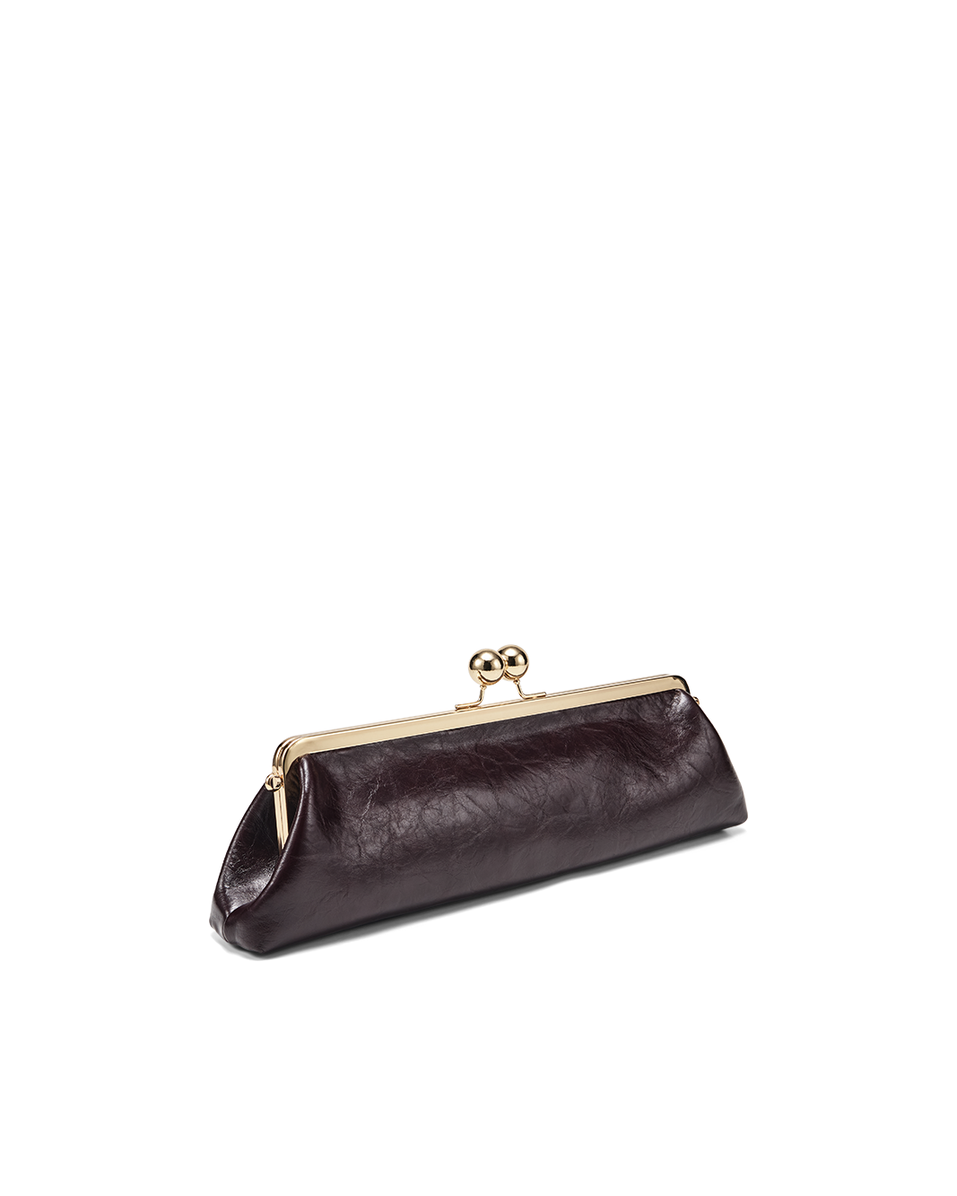 ABIGAIL CLUTCH BAG - BORDEAUX SHINE-Handbags | Billini