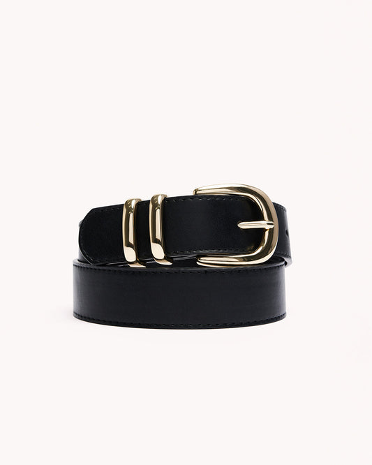 AMANI BELT - BLACK-GOLD-BELTS | Billini