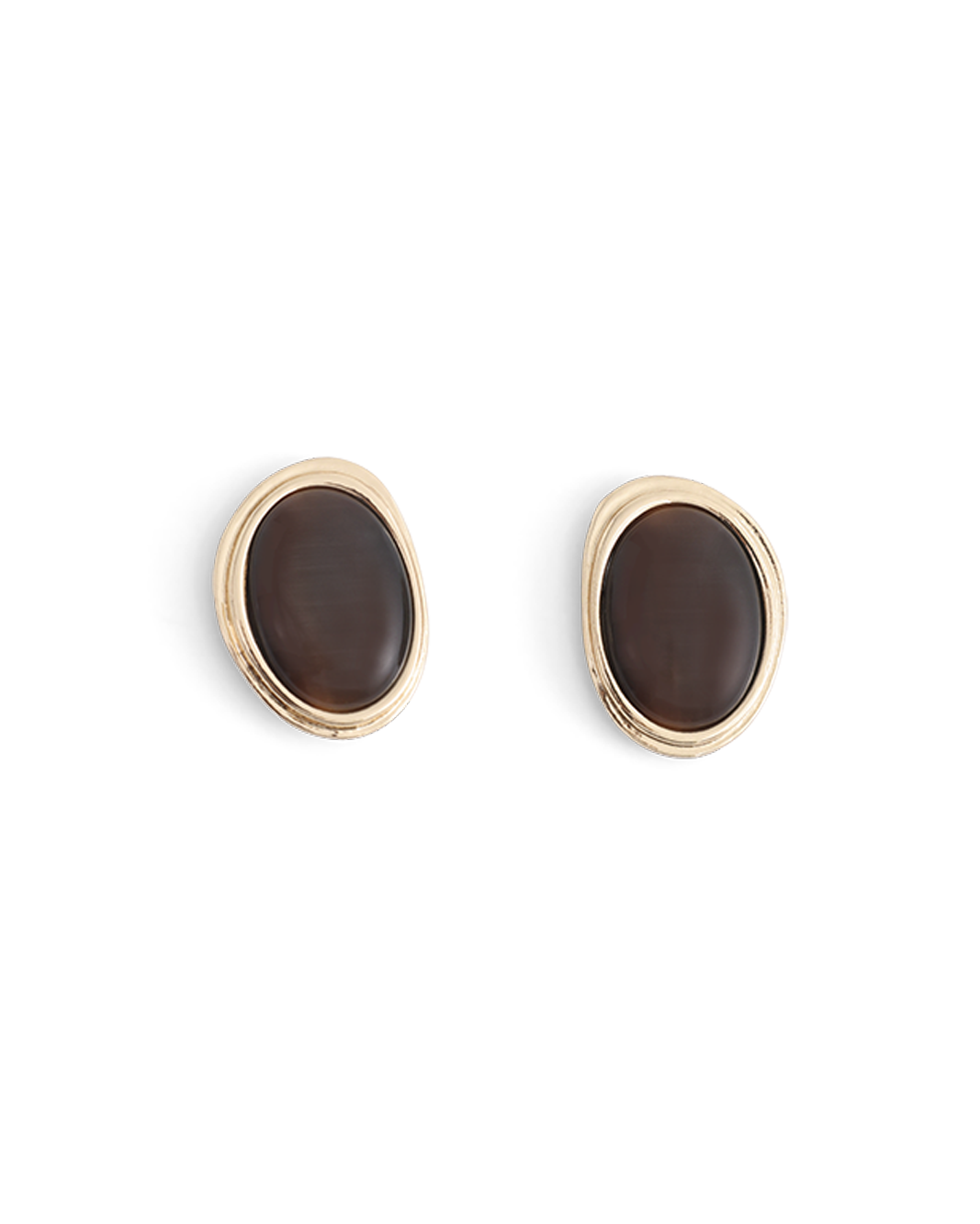 ANYA EARRINGS - GOLD-CHOCOLATE-JEWELLERY | Billini