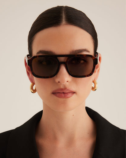 THE DEL RAY - HAVANA TORT-CHOCOLATE-SUNGLASSES | Billini