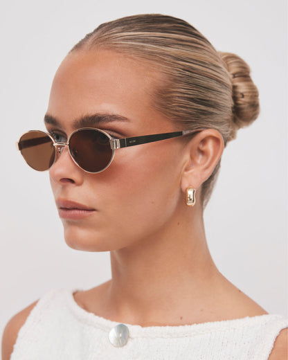 THE EVANGELISTA - GOLD-BROWN-SUNGLASSES | Billini