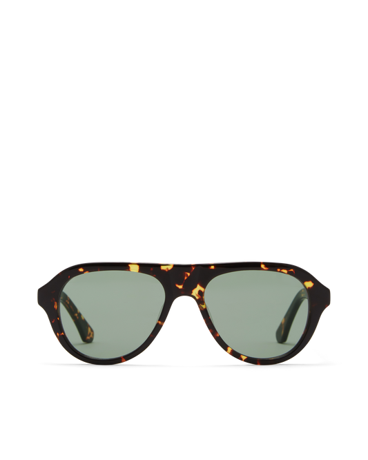 THE RILEY - AMBER TORT-LIGHT GREEN-SUNGLASSES | Billini