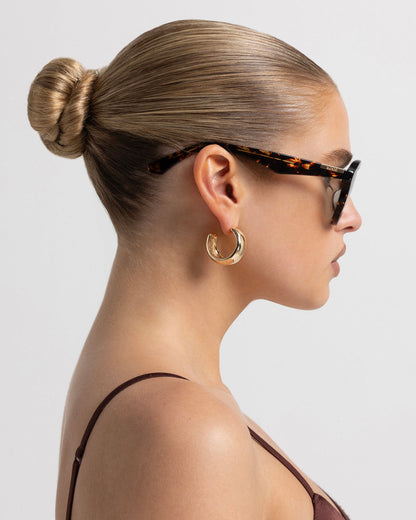 THE RILEY - AMBER TORT-LIGHT GREEN-SUNGLASSES | Billini