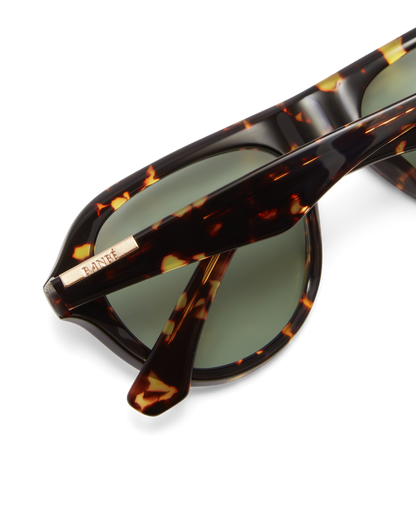 THE RILEY - AMBER TORT-LIGHT GREEN-SUNGLASSES | Billini