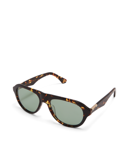 THE RILEY - AMBER TORT-LIGHT GREEN-SUNGLASSES | Billini