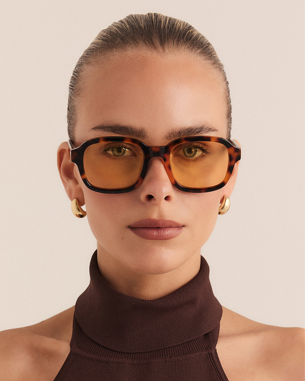 THE IMMY - CARAMEL TORT-YELLOW-SUNGLASSES | Billini